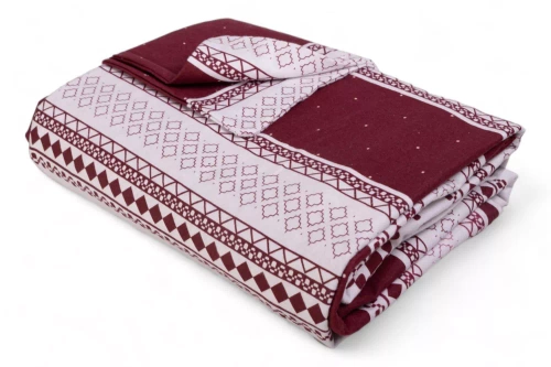 Pościel flanelowa świąteczna renifery F-89A Matex czerwony