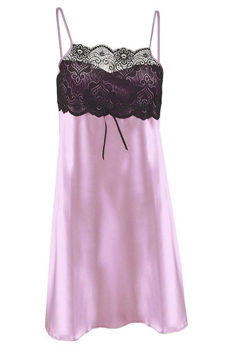 Ismena Halka satynowa koszulka damska DKaren - róż