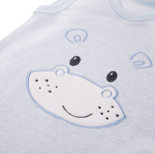 Śpioch bawełniany "Baby Love" Ewa Klucze- niebieski