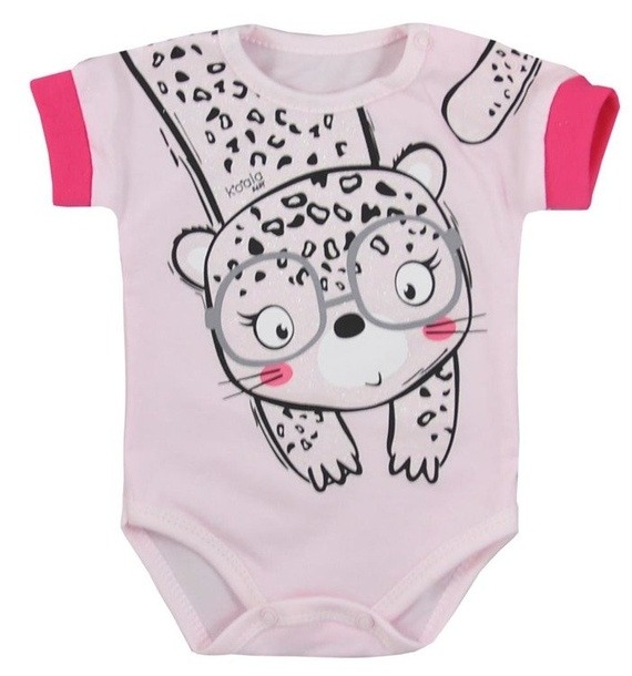 Body niemowlęce krótki rękaw "SARA" Koala- szare