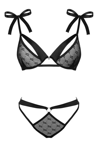 Komplet 2-częściowy Obsessivia Set Obsessive czarny 