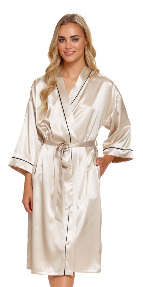 Szlafrok damski 5227 Doctor Nap - champagne