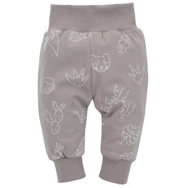 Legginsy niemowlęce Slow Life Pinokio - beż druk