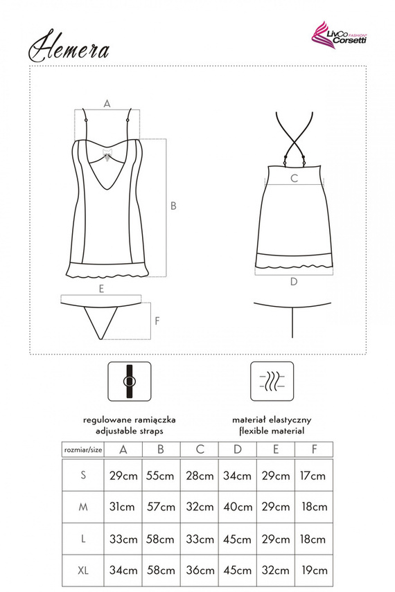 Komplet dwuczęściowy Hemera LC 18123 LivCo Corsetti Fashion