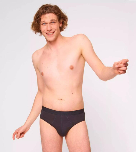 Slipy męskie 2-pak 24/7 Midi 2P Sloggi - czarny