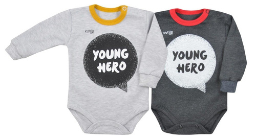 Body niemowlęce "HERO" Koala grafitowe 
