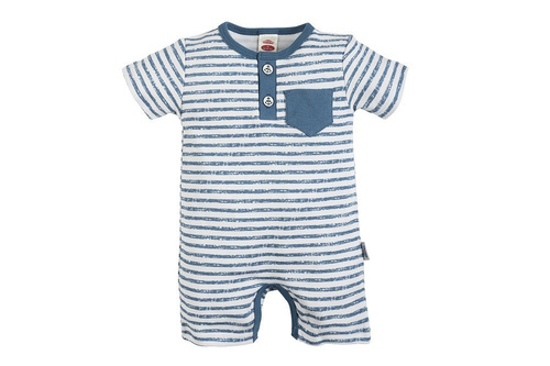 Pajac letni, rampers "BLUE SEA" Makoma niebieski