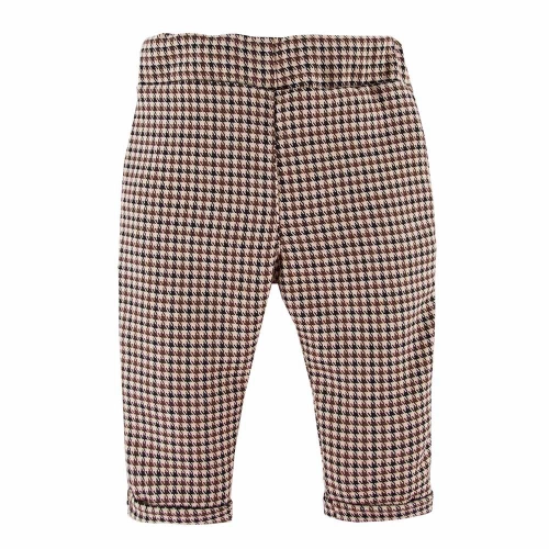 Spodnie niemowlęce Ceremony Eevi - pepitka brąz