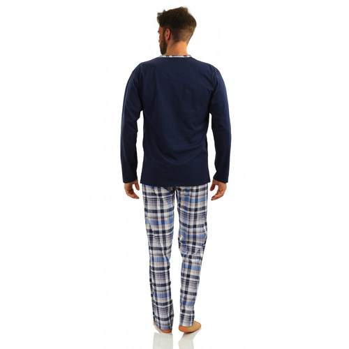 Bawełniana piżama męska 2188/17 Jasiek 02 Sesto Senso - granatowy 