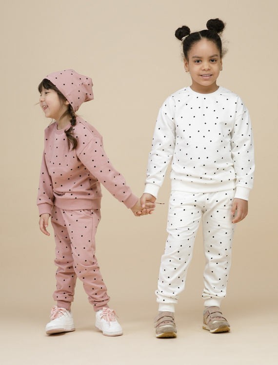 Bluza dla dziewczynki Tres Bien Pinokio - róż groszki