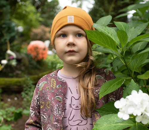 Czapka niemowlęca z naszywką Magic Vibes Pinokio - żółty