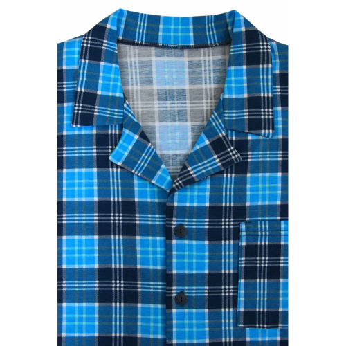 Bawełniana piżama męska, rozpinana 2629/13 Sesto Senso - granatowy 