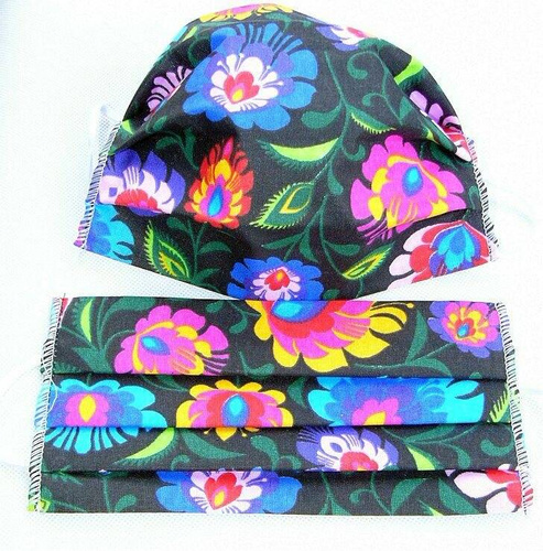 Maseczka dwuwarstwowa 1237E Karo - 17A koty myszki 