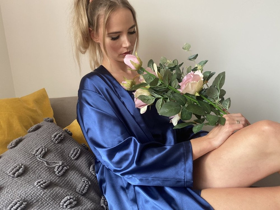 797 Classic szlafrok damski Forex - granat