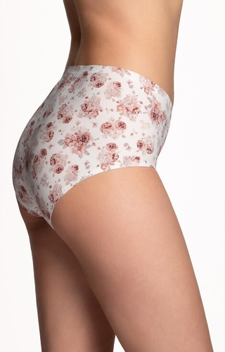 Figi Damskie L-POL 5031 MD-N Midi Lama- ecru