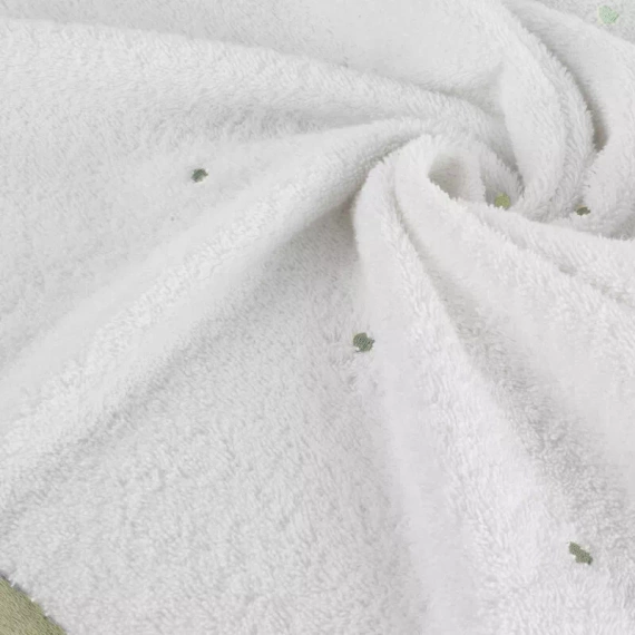 Niemowlęce okrycie kąpielowe Baby 60 Serca Eurofirany biały/miętowy