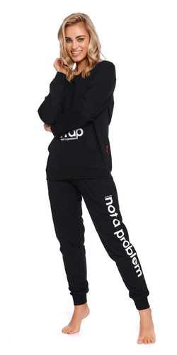 SPO.4238 Spodnie dresowe ciążowe Doctor Nap - black