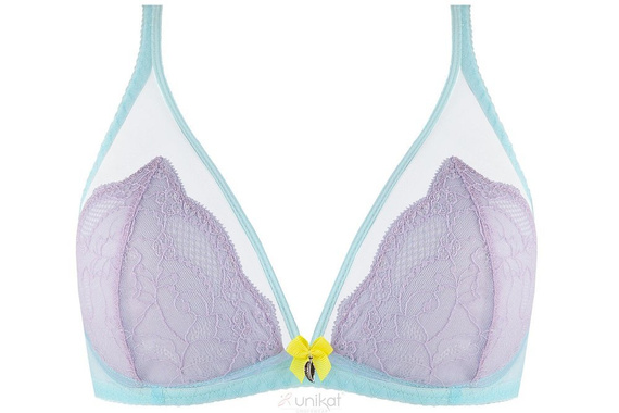 Biustonosz miękki soft Kakadu Unikat turkus-fiolet