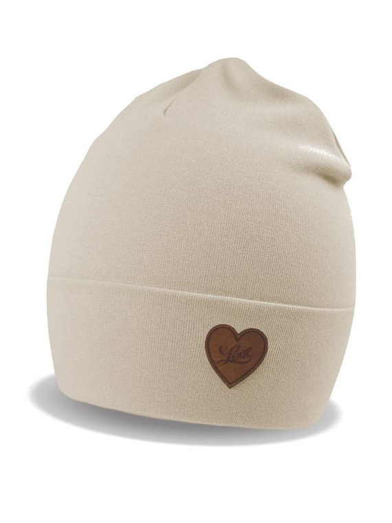 Czapka CP008 Girl Noviti - 01 beżowy jasny 