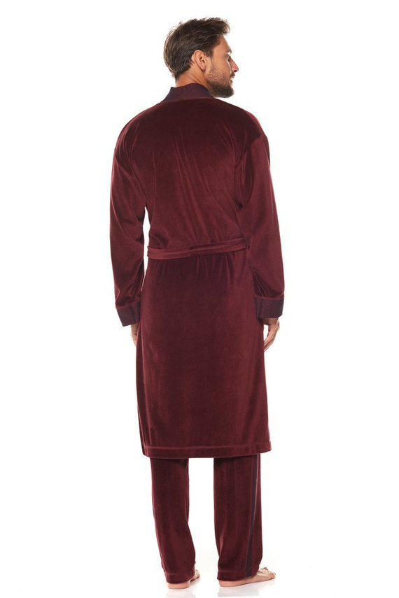Szlafrok męski 2050 Royal L&L - bordowy