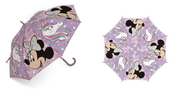Parasolka dla dzieci Myszka Mini Minnie Mouse parasol Setino unicorn gwiazdki różowy