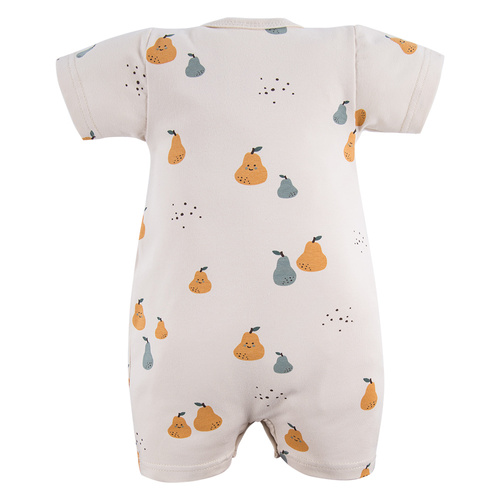 Rampers niemowlęcy Pearfect Eevi - ecru druk