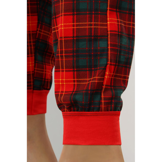 Piżama damska świąteczna 2576 Skrzat Sesto Senso czerwony