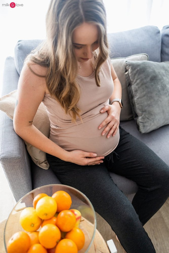 Koszulka ciążowa i do karmienia Milk Top Milk&Love czarny