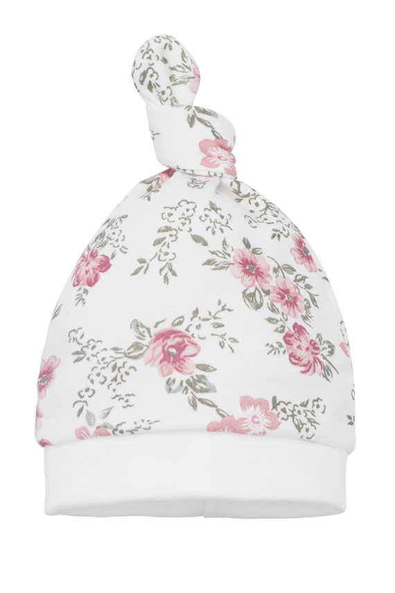 Czapeczka z węzełkiem "ROSES M"  Makoma