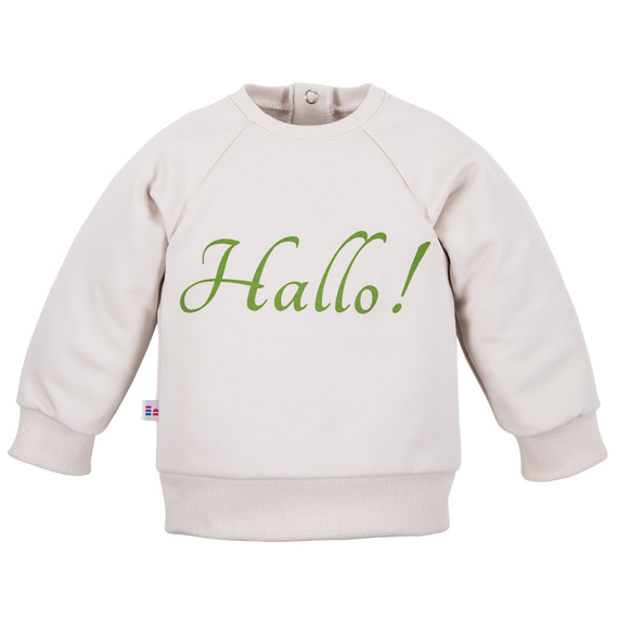 Bluza dresowa Hello World Eevi - ecru