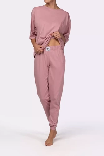 Piżama damska Homie shortsleeve Mona pink