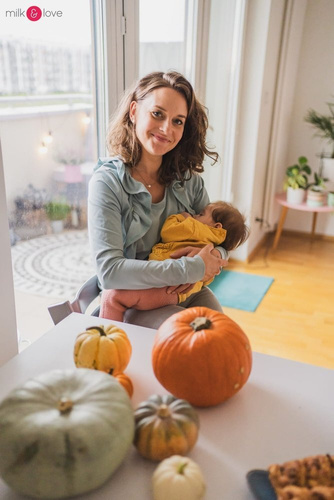 Bluzka do karmienia Milky Waves Milk&Love ciemny błękit