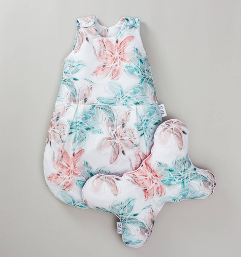 Śpiworek niemowlęcy z poduszką LUL-0038 Big Flowers Luli Lu 