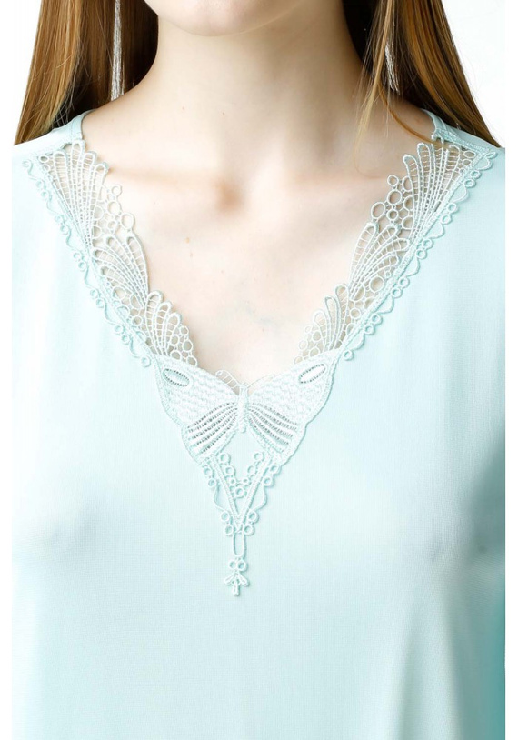 Koszula nocna damska Mewa 86400 Elena Mewa miętowy