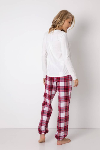 Piżama damska Naila  Long  Aruelle - red