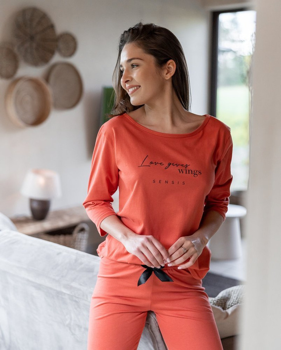 Sensis Piżama damska Hypnotic - rudy