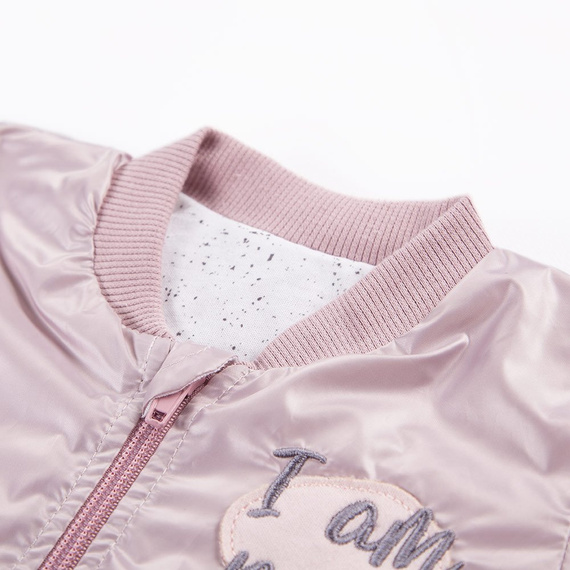 Kurtka bomberka na zamek Swan Ewa Klucze - róż