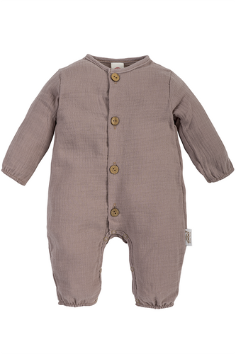 Pajac muślinowy "Just Muslin" Makoma cappuccino 