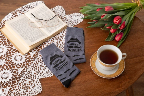 Skarpety M40D Super Dziadek Italian Fashion - grafit