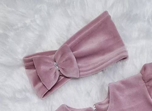 Opaska z kokardką Amelka Bambarillo wrzos