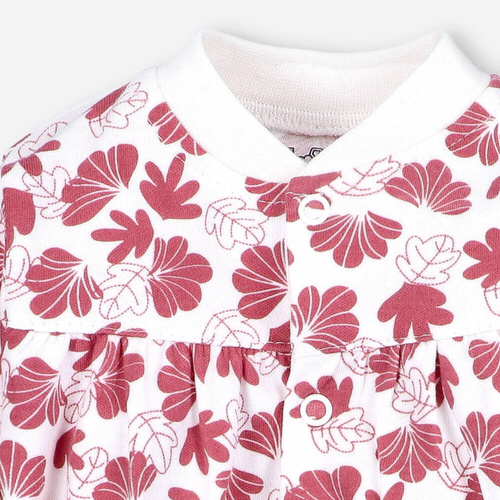 Pajacyk z bawełny organicznej Wesoła Panda Nini druk