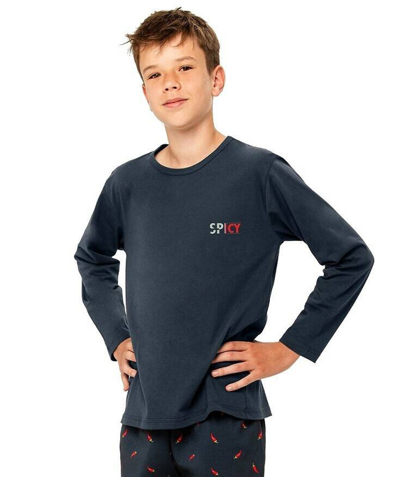 Piżama chłopięca Eric 3316 Taro - granatowy