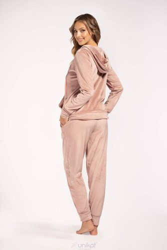 Komplet damski Maja Unikat pudrowy róż 