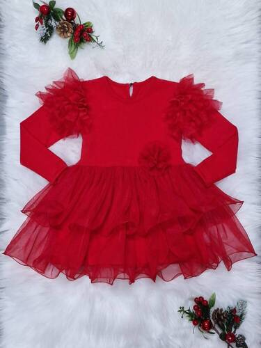 Sukienka Carmen Bambarillo czerwony