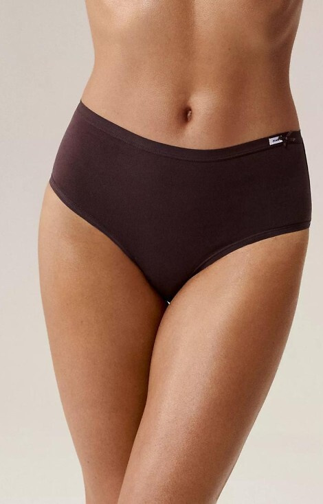 Figi damskie Atlantic Classic 3CLP-004 fioletowy- różowy-brązowy– 3 szt. bawełniane