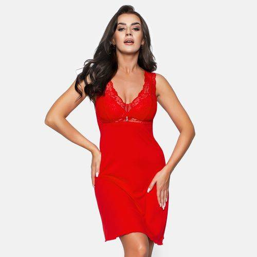 Koszula Nocna Larisa Babella - czerwona