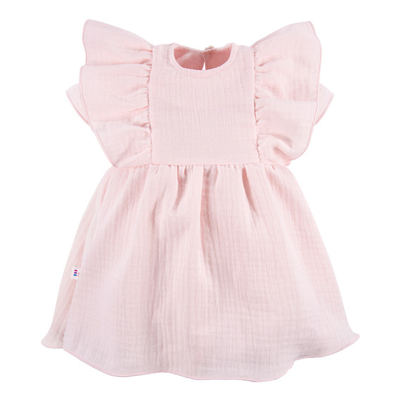 Sukienka muślinowa Strawberry & Love Eevi - jasny róż