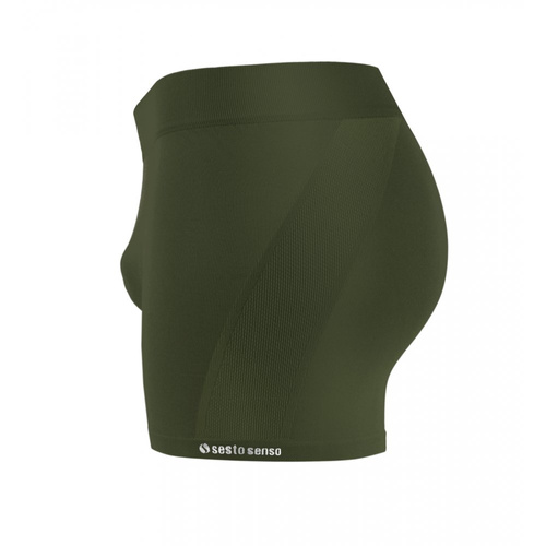 Bezszwowe bokserki męskie BM07 Solar Sesto Senso - khaki