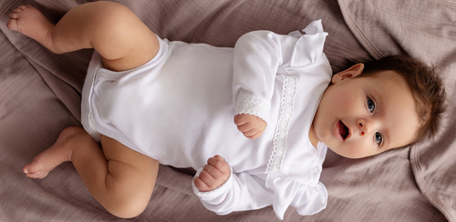 Body z długim rękawem  "Paris Girl" Makoma biały