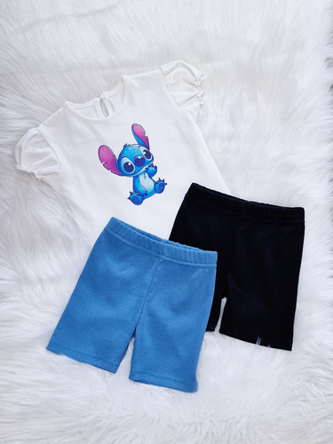 Koszulka dziecięca Stworek krótki rękaw Bambarillo ecru